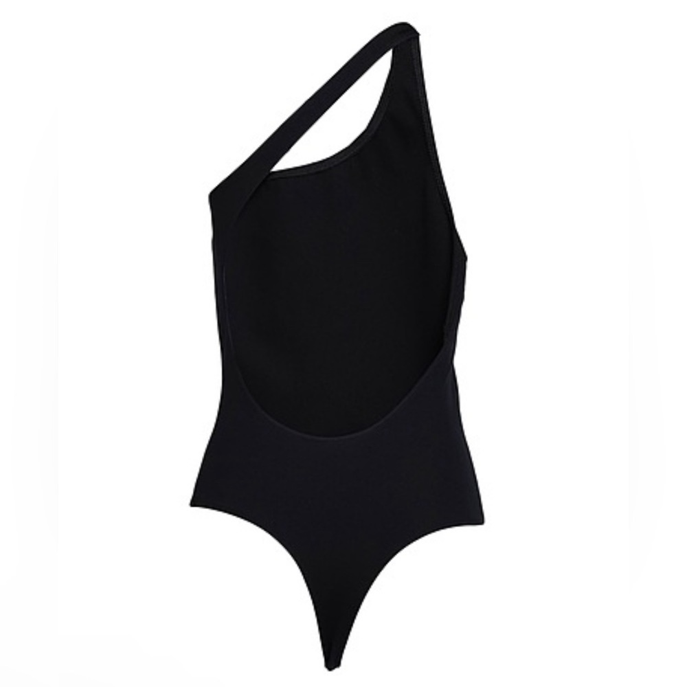 Alexander McQueen NWT One Shoulder Bodysuit Black size 46 (A-8) - Picture 6 of 16